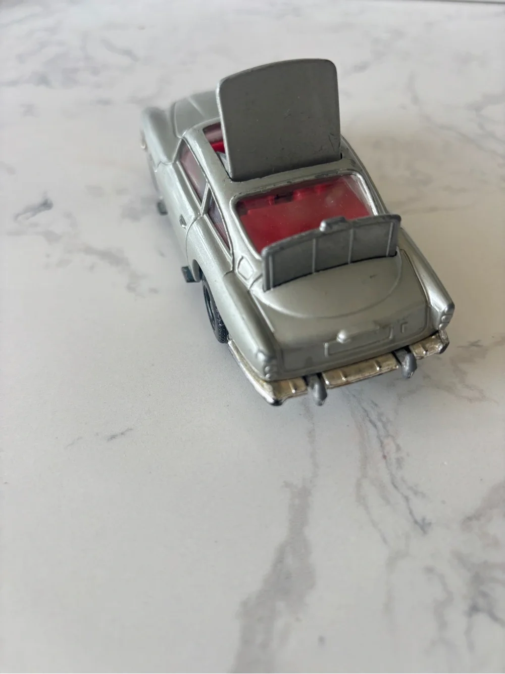 Vintage Corgi Toys die-cast model of the Aston Martin DB5, James Bond 007